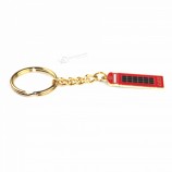 Top promocional barato personalizado esmalte macio chaveiro de metal ouro