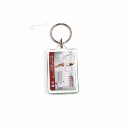 venta al por mayor personalizado diseño único impresión llavero de plástico