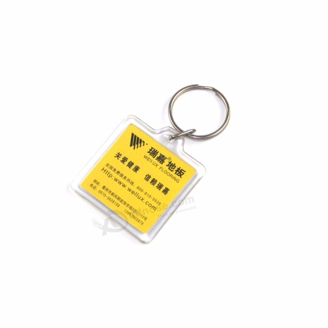 NBA promotion Items for market Printing custom Acrylic Keychain