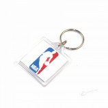 NBA促销产品，用于市场印刷定制亚克力钥匙扣