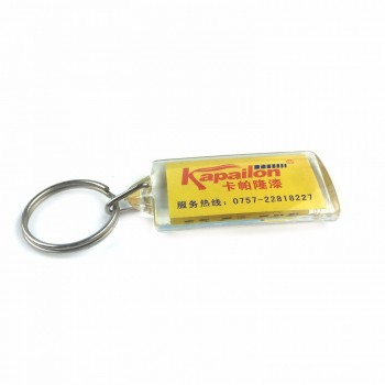Kundenspezifische Schlüsselanhänger aus Kunststoff mit OEM-Fotodruck