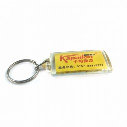aangepaste OEM foto bedrukte plastic acryl sleutelhangers