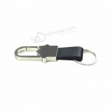 Cadeau promotionnel Porte-clés en cuir blanc classique sur mesure