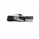 precio de fábrica de metal personalizado anillos llavero en blanco negro