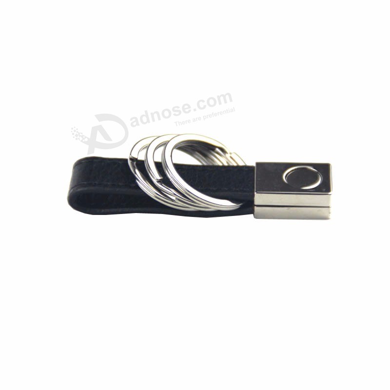 Neupreis Benutzerdefinierte Metallringe schwarz Blank Keychain