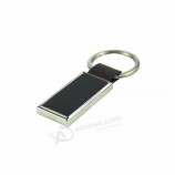 Porte-clés en métal personnalisé vierge de forme rectangulaire de haute qualité
