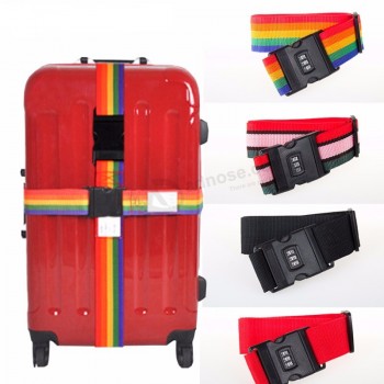 Sangle de bagage Ceinture croisée emballage 200CM valise de voyage réglable en nylon