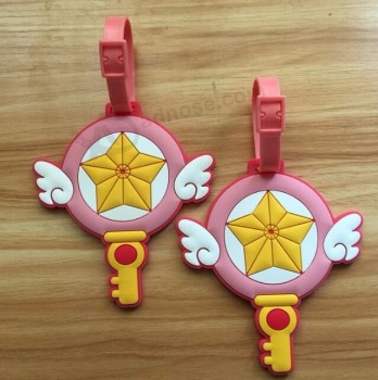 Étiquette de bagage Cardcaptor Sakura Sacs à bagages Accessoires Mignon Pvc Étiquette de voyage Sangles Étiquette de valise
