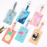 Gepäck Taschen Zubehör niedlichen PU-Leder funky Reisegepäck Label Riemen Koffer Gepäckanhänger