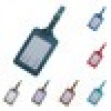 Etichetta bagaglio bagaglio a mano con imbarco in pelle check check con etichetta identificativa portatile Tag
