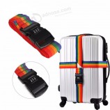 correa de equipaje osmond correa cruzada correa de embalaje maleta de viaje ajustable nylon 3 dígitos contraseña hebilla correa cinturones de equipaje
