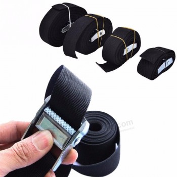 1m/2m/300cm/4m Suitcase Packing Straps Pack Cam Tie Down Nylon Strap Lash Luggage Bag Belt Metal Buckle #20