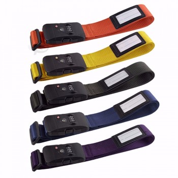 Adjustable Suitcase Combination Luggage Strap Travel Baggage Tie Down Belt Lock Luggage Safety Accessories