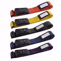Combinaison de valise réglable Sangle de bagage de voyage Arrimage de ceinture d’arrimage de valise Accessoires de sécurité pour bagages
