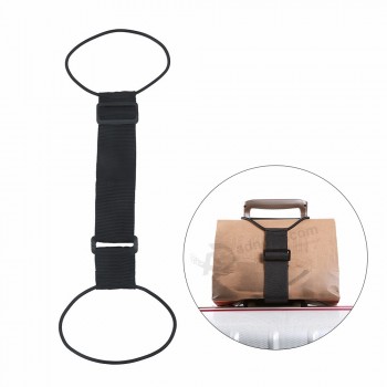 Portátil forte preto nylon viagem bagagem cinta mala de embalagem cinto fixo acessórios de segurança ajustável suprimentos