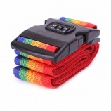 Corde de suspension de valise colorée avec serrure à mot de passe
