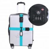 セキュリティロックスーツケースベルトクロスディジットパスワードadjustaleパッキングベルト荷物ベルトストラップ旅行用スーツケースバックルス