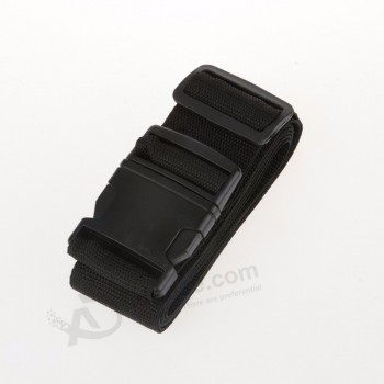black travel luggage strap luggage belt with lock