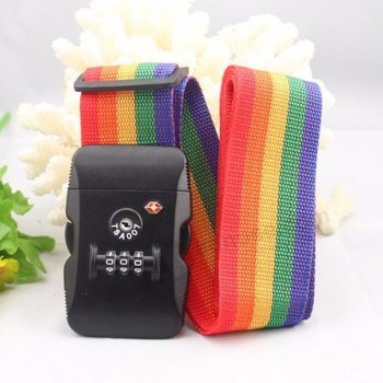 Adjustable colorful TSA wholesale custom luggage strap