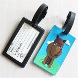 친환경 부드러운 pvc 고무 3d 수하물 ID 이름 태그