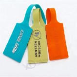 personalizzare logo viaggio PVC gomma silicone all'ingrosso economico viaggio in gomma Tag bagagli Tag