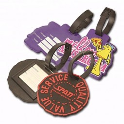 custom made design rubber personalized luggage tags