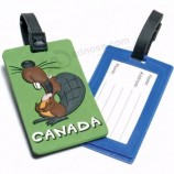 Promotion Étiquette de bagage en PVC souple en caoutchouc personnalisé