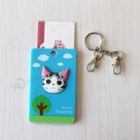 3DかわいいプラスチックIDビジネス入り口カードホルダー