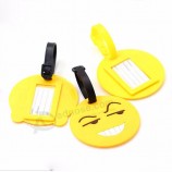 주문품 부피 수화물 꼬리표 emoji 연약한 PVC 수화물 꼬리표