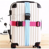 Bretelles de bagages en nylon de couleur unie durables personnalisées avec boucle de détachement
