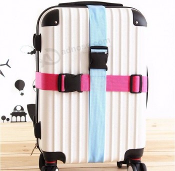 correas de equipaje de nylon de color liso duraderas personalizadas con hebilla de separación