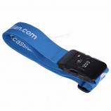 Ceinture à bagages en jacquard avec serrure Tsa, ceinture de valise avec logo personnalisé, ceinture à bagages promotionnelle