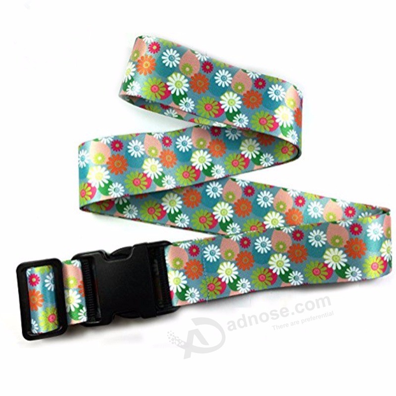 Rainbow suitcase Belt, luggage Belt with Rainbow Design, full Color printing Belt