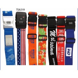 Sangle de valise sur mesure de voyage à l’aéroport de haute qualité, ceinture à bagages