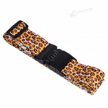 bagageband met luipaardprint, riem in kleur, promotionele riem