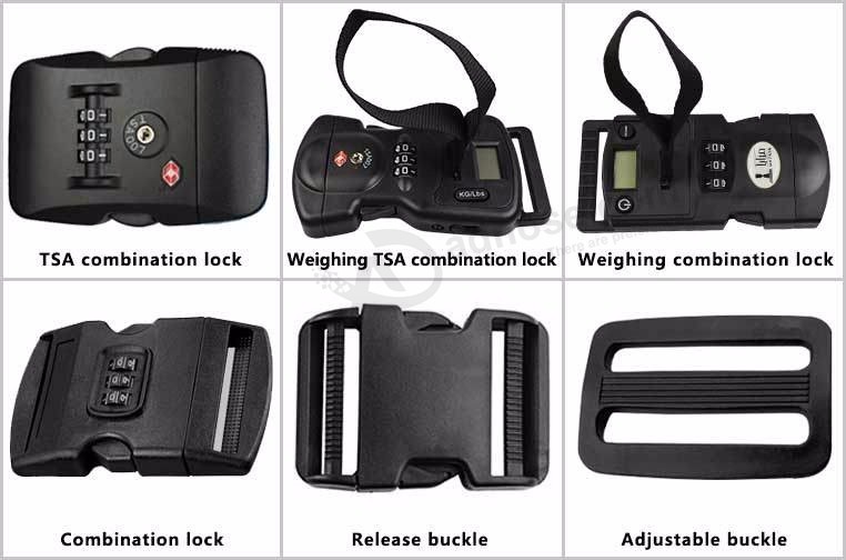 Cinturón de equipaje con etiqueta de equipaje, cinturón de equipaje personalizado con cerradura