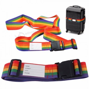 Ceinture à bagages avec étiquette à bagages, Ceinture à bagages personnalisée avec serrure