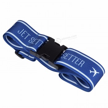 Vente en gros sangle de bagage imprimée personnalisée, ceinture à bagages en polyester, ceinture à bagages en PP, sangle de sac de voyage, ceinture