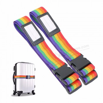 útil cinturón ajustable maleta trolley de viaje correas de accesorios de equipaje seguro personalizado