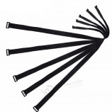 Ceinture de corde en nylon noir Sangle de ceinture de bagages cargo pour sacs de camping en plein air de voiture