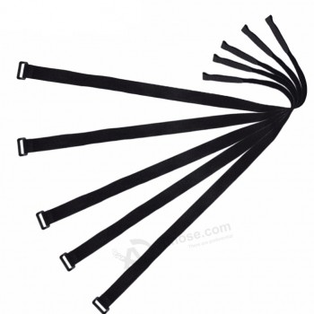 Ceinture de corde en nylon noir Sangle de ceinture de bagages cargo pour sacs de camping en plein air de voiture