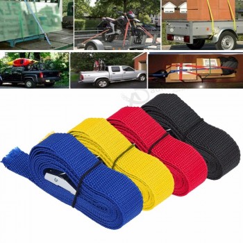 VEHEMO 2.5M Car Buckle Fixed Luggage Belt Strap Tie Alloy Locking Buckle  Auto Retractor Boat Alloy Tension Rope Car Accessories
