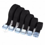 1-6Mバックルベルトカーカーゴストラップ強力なラチェット荷物ラッシングバンドリング