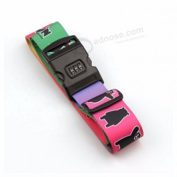 Personalized luggage belt with digital lock