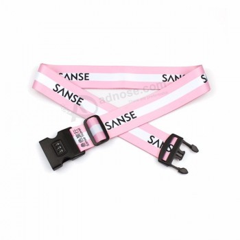 Sangle de bagage en polyester sur mesure avec boucle de détachement