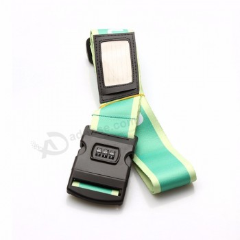 Ceinture à bagages personnalisée réglable Sangle d’emballage de voyage avec serrure codée