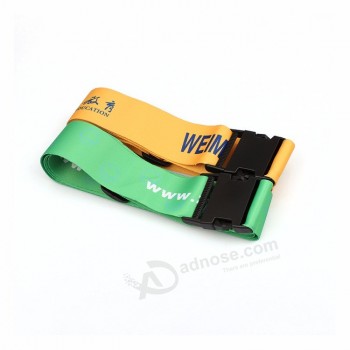 Ceinture à bagages en polyester réglable de sécurité avec logo personnalisé