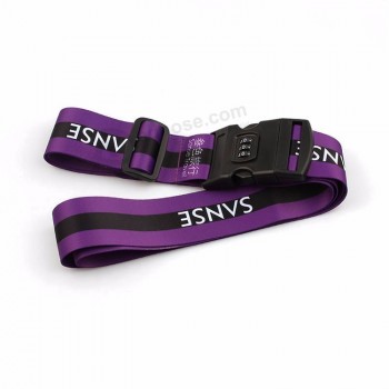Ceinture de voyage à logo personnalisé imprimé avec serrure codée en plastique