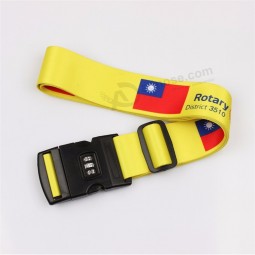 personalized luggage strap with lock and digital scale