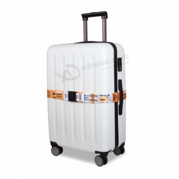 cinto personalizado de bagagem de poliéster com trava de segurança plástica